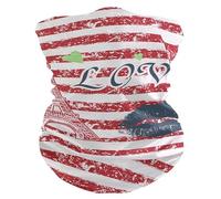 Cache-Cou Saint Valentin Amour Paris Tour Eiffel Rayé Bandana Élastique Unisexe Écharpe, pour Cyclisme, Extérieur, Femme, Vélo, 26x30cm