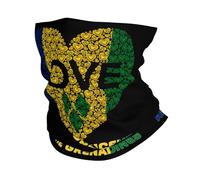Cache-Cou Saint Vincent and The Grenadines Flag Love Cache Cou Elastique Élastique Écharpe Demi-Visage Respirant Bandana Tubulaire pour Moto Vélo Randonnée 25X50 Cm