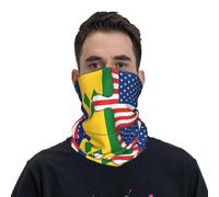 Cache Cou Saint-Vincent-Et-Les Grenadines Et Le Drapeau Américain États-Unis Amitié Tour De Cou Anti-Solaire Écharpe Personnalisé Bandana pour Cyclisme Extérieur Vélo
