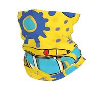 Cache-Cou School Bus Print Print Tour De Cou Balaclava Écharpe Demi-Visage Élastique Cache Cou Elastique pour Vélo Course À Pied Moto 25X50 Cm