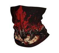 Cache-Cou Skull Evil Dead Satanic Dark Red Echarpe Gaiter Balaclava Cache Cou Elastique Respirant Tour De Cou pour Course À Pied Moto Vélo 25X50 Cm