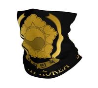 Cache-Cou South Korea Korean Flag Logo Golden National Emblem Écharpe Demi-Visage Multi-Usage Cache Cou Elastique Balaclava Echarpe Gaiter pour Moto Yoga Randonnée 25X50 Cm