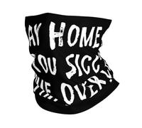 Cache-Cou Stay Home If You Sicc Come Over If You Thicc Tour De Cou Balaclava Echarpe Gaiter Multi-Usage Cache Cou Elastique pour Moto Vélo Randonnée 25X50 Cm