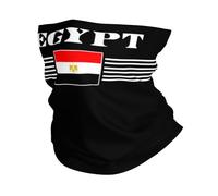 Cache-Cou Texte du Drapeau Égyptien De L'Égypte Balaclava Tour De Cou Respirant Cache Cou Elastique pour Moto Vélo Yoga 25X50 Cm