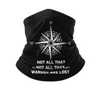 Cache Cou Tous Ceux Qui Errent Ne sont Pas Perdus Écharpe Respirant Couvre-Chef Multi-Usage Décoration Faciale pour Cyclisme Jogging Randonnée 25X50CM