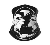 Cache-Cou Trajectoires De Vol des Avions Protection du Visage Séchage Rapide Écharpe Demi-Visage Multi-Usage Chapeaux, pour Cyclisme, Extérieur, Femme, Randonnée, 26x30cm