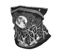 Cache-Cou Tree of Life Sun Moon Stars Galaxies Cosmic Mystical White Cache Cou Elastique Multi-Usage Bandana Tubulaire Ultra-Douce Tour De Cou pour Randonnée Course À Pied Vélo 25X50 Cm