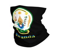 Cache Cou Tubulaire Emblème National du Rwanda Anti-Vent Echarpe De Cou Respirante Masque pour Vélo Pêche Carnaval 2 Pièces