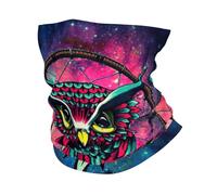 Cache-cou ultra doux et extensible pour homme et femme Motif hibou galaxie