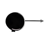 Cache-Crochet De Remorquage pour Pare-Chocs Avant pour A4 B8 2013 2014 2015 2016 Accessoire D'œillet De Remorquage Droit 8K0807241C(Black)