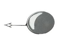 Cache-Crochet Remorquage Cache-Crochet De Remorquage pour Pare-Chocs Avant pour Chevrolet pour Malibu 2013 2014 2015(Gray)