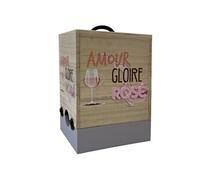 Enesco Cache-cubi en bois - Amour Gloire et Rosé - Hauteur 29 cm - Largeur 16.5 cm - Profondeur 19.4 cm Beige