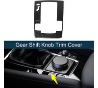 Cache De Bouton De Pommeau De Levier Vitesse Abs Pour Mazda 3 Axela 19 20 21 22 23 24 25 Autocollant Garniture DšŠcalcomanie Panneau Console Vitesse IntšŠrieur Fibre Carbone Noir
