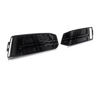 Cache de calandre d'antibrouillard - Noir design nid d'abeille - Noir brillant - Pour Audi A4/S4 B9 S-Line (2016-2018)