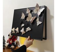 Cache De Compteur Électrique Décoratif - Design Papillon Noir Et Blanc, Cache De Boîte À Fusibles Décoratif Pour Salon Et Chambre À Coucher(80x60 cm/31.5x21.7 in)