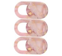 Cache de Confidentialité pour Webcam Coulissant Rose, Plastique, 3 Pièces