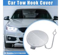 Cache De Couvercle De Crochet De Remorquage Compatible pour BMW, Couleur Argent Durable