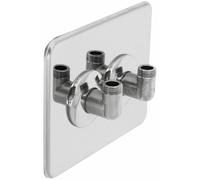 Cache de finition - inox - pour installation d'eau - 2 coudes - Robifix GRIPP