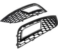 Cache de grille de phares antibrouillard, aspect nid d'abeille, plastique résistant, pack de 2, paire