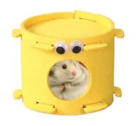 Cache de hamster en trois dimensions en forme de poire -abri en feutre pour cochons d'Inde, écureuils ou ours dorés, maison confortable pour les quatre saisons