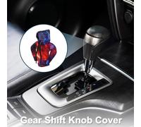 Cache De Levier De Vitesses Voiture Suv Truck Gear Shift Knob Cover Décoration Stick Shifting Handle Protector Ciel Étoilé Rouge Profond, Bleu 1 Pc 16X11Cm/6.3"X4.33" Polyester