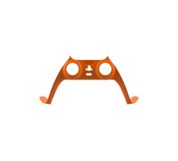 Cache de manette orange pour Sony PS5, coque décorative de remplacement pour manette centrale avant