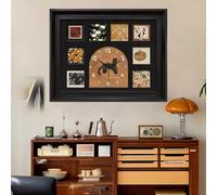 Cache de Panneau électrique, décoration Murale de Salon, Cache de boîtier de disjoncteur, Cache de Panneau de disjoncteur avec Motif Horloge, Cadre Artistique créatif pour Couvrir Le Panneau