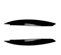 Cache de paupière avant Pour BMW Série 1 E81 E82 E87 E88 2004-2014 2PC Phare Sourcil Paupière Couverture Garniture Lampe Autocollant Tuning Kit Carrosserie(Glossy Black)