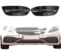 Cache de phares antibrouillard, remplacement direct, parfaitement ajusté, matériau ABS de haute qualité, compatible avec MERCEDES BENZ C-KLASSE W205