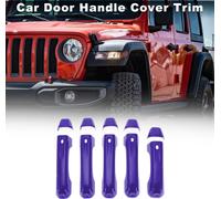 Cache De Poignée De Porte Pour Jeep Wrangler Jl Jlu 2018-2021 Durable | Cache De Poignée De Hayon Violet 1 Ensemble