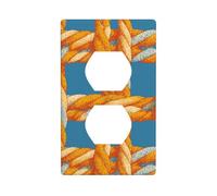 Cache de prise de cordon jaune pour interrupteur décoratif 1 gang pour cuisine, salle de bain, taille 7 x 11,4 cm