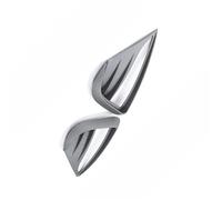 Cache De Protection Avant en ABS pour Tesla pour Model Y 2021 2022 2023 Phare Antibrouillard Aileron Lame De Pare-Brise(Matte Carbon)