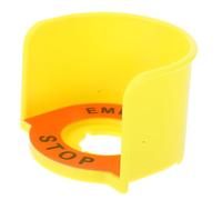 Cache de Protection pour Bouton D’arrêt D’urgence, Jaune, Plastique | Signalisation D’avertissement Visible, pour Boîtier de Commande Machine, Identification Facile, Sécurité Atelier