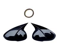 Cache de remplacement pour rétroviseur de voiture Convient for KIA K5 Optima 2020 2021 Carrosserie PORTE LATÉRALE RÉTROVISEUR COUVERTURE AUTOCOLLANT GARNITURE Carbone.(Bright black)