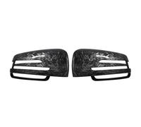 Cache de remplacement pour rétroviseur de voiture Coques de rétroviseurs for Mercedes-Benz W204 E W212 W176 W246 CLS C218 GLA X156 ABS fibre de carbone noir brillant(Forged Carbon Look)