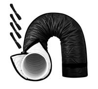 Cache de tuyau CA | Gaine de tuyau isolée thermique réglable | Isolation de climatisation | Pour fenêtre, extérieur, camping-car, porte de 12,7 et 15 cm de diamètre