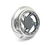 Cache de ventilateur de radiateur en aluminium pour moto Vespa Primavera Sprint 125/150 (refroidisseur d'huile de motocross)(Silver-Titanium)