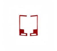 Cache Décoratif Autocollant Grille D'aération Commande Centrale Voiture Pour Nissan 350Z 2003-2009 Autocollants pour accessoires de voiture(Rosso)