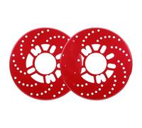 Cache Décoratif de Disque de Frein Voiture, Alliage Aluminium Rouge | Installation Facile, Flux D’air Autour des Freins, pour Jantes et Moyeu Auto, Style Modifié