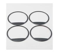 Cache Décoratif Haut-Parleur Voiture pour Hyundai pour Kona pour Encino pour Kauai 2017 2018 2019 2020 Cache-Haut-parleurs Portière Système Audio Décoration Stéréo(B-Black)