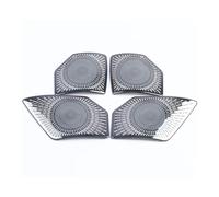 Cache Décoratif Haut-Parleur Voiture pour Land pour Rover pour Defender 2020 2021 2022 2023 2024 Caches Et Garnitures pour Haut-parleurs Portières Voiture Autoradio Stéréo Audio(B-Black)