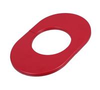 Cache Décoratif Ovale Rouge pour Tuyau de Climatiseur Mural | ABS et Mousse, Cache les Éléments Visibles, Installation Facile, pour Coffret Incendie et Conduit Mural