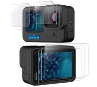 Paquet de 9 caches d'écran de protection d'objectif pour Gopro 10 Transparent