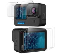 Cache d'écran de protection d'objectif pour Gopro 10, paquet de 9 Transparent