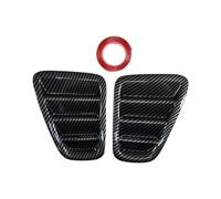 Cache d'enjoliveur de feu arrière de voiture compatible avec Fiat 500 Abarth 595 695 2016-2024, accessoire extérieur ABS (fibre de carbone)