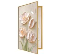 Cache-disjoncteur décoratif avec horloge, cache-compteur électrique, panneau décoratif mural pour la maison(A,40x80cm/15.7x31.5in)