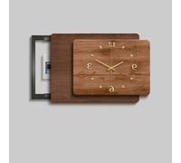 Cache Disjoncteur Mural Tableau de Décoration pour Boîtier Électrique avec Ouverture Coulissante Fluide Support Hydraulique Anti-Oxydation Cadre en Métal Durable(Right-s,31"/80cm)