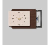 Cache Disjoncteur Mural Tableau de Décoration pour Boîtier Électrique avec Ouverture Coulissante Fluide Support Hydraulique Anti-Oxydation Cadre en Métal Durable(Left-q,24"/61cm)