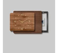 Cache Disjoncteur Mural Tableau de Décoration pour Boîtier Électrique avec Ouverture Coulissante Fluide Support Hydraulique Anti-Oxydation Cadre en Métal Durable(Left-s,37"/94cm)