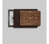 Cache Disjoncteur Mural Tableau de Décoration pour Boîtier Électrique avec Ouverture Coulissante Fluide Support Hydraulique Anti-Oxydation Cadre en Métal Durable(Right-q,31"/80cm)